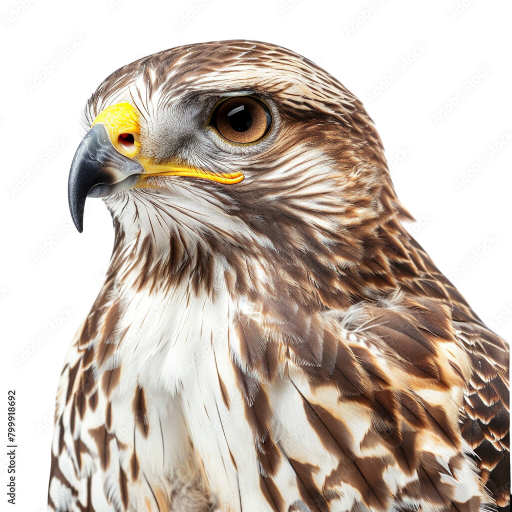PNG - photo of portrait buzzard isolated transparent background