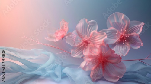 Abstract background with a pink and blue color gradient