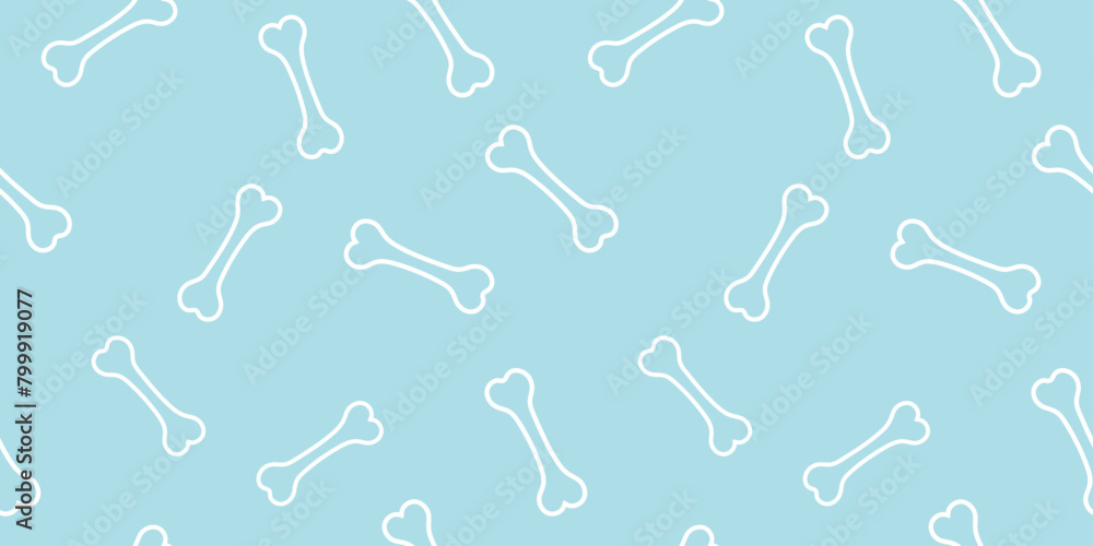 Dog bone seamless pattern vector illustration. Animal, pet, wallpaper, pink, background