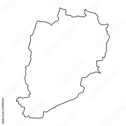 Beni Mellal Khenifra map, administrative division of Morocco. Vector illustration. photo