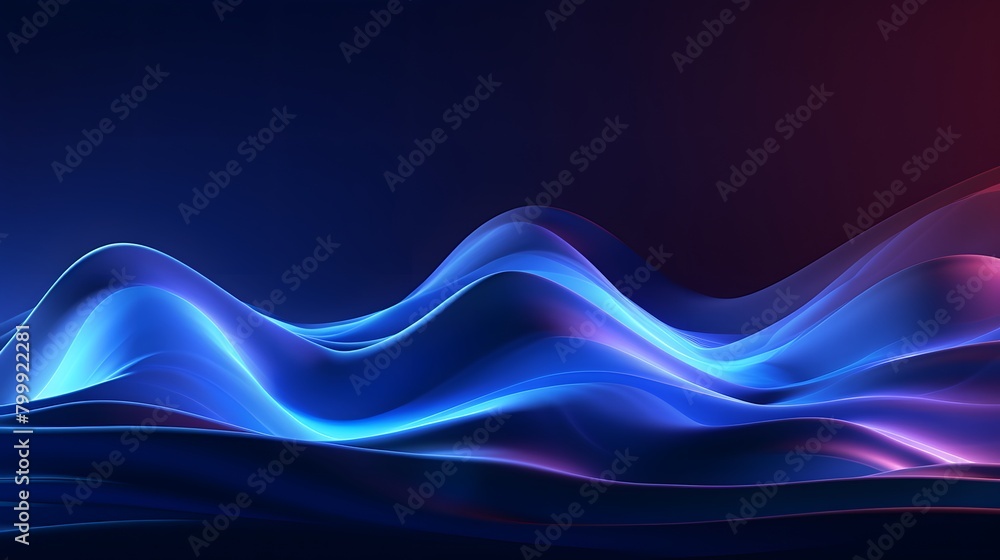 3d render, abstract minimal neon background with glowing wavy line. Dark wall illuminated with led lamps. Blue futuristic wallpaper
3d render, abstract minimal neon background with glowing wavy line. Dark wall illuminated with led lamps. Blue futuristic wallpaper