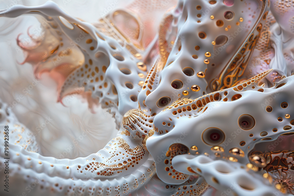 Futuristic Organic 3D Shape, Modern Trendy Abstract Background. Complex Fractal Geometry Structure, Bio Mimicry Pattern, Vibrant Digital Art. Creative, Intricate, Realistic. Spirals, Curves, Harmony Futuristic Organic 3D Shape, Modern Trendy Abstract Background. Complex Fractal Geometry Structure, Bio Mimicry Pattern, Vibrant Digital Art. Creative, Intricate, Realistic. Spirals, Curves, Harmony