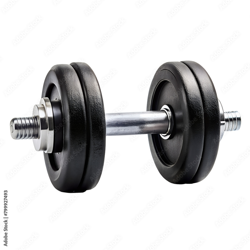 drumbbell isolated on transparent background. AI Generative drumbbell isolated on transparent background. AI Generative