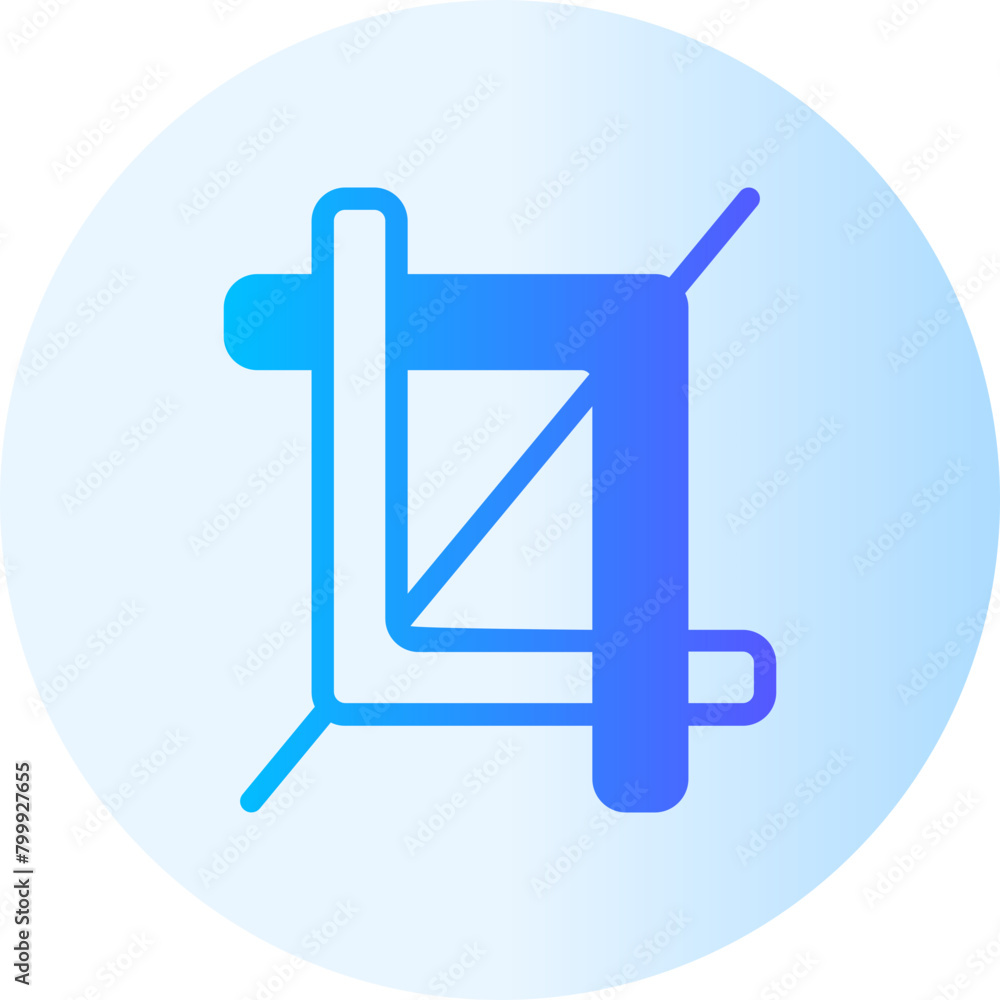crop gradient icon crop gradient icon
