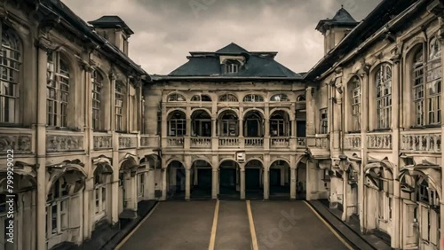 an old station building that no longer has any occupants