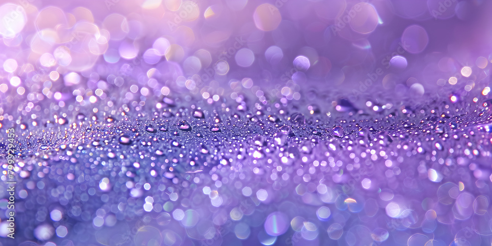 Mesmerizing Bokeh Background A Captivating Texture Of Sparkling Purple Glitter. 
