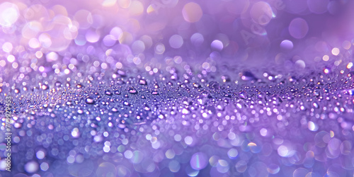 Mesmerizing Bokeh Background A Captivating Texture Of Sparkling Purple Glitter. 