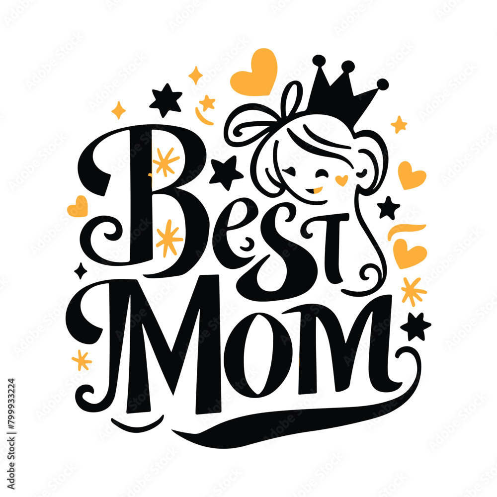 Free Vector Mother's day typography design template Free Vector Mother's day typography design template