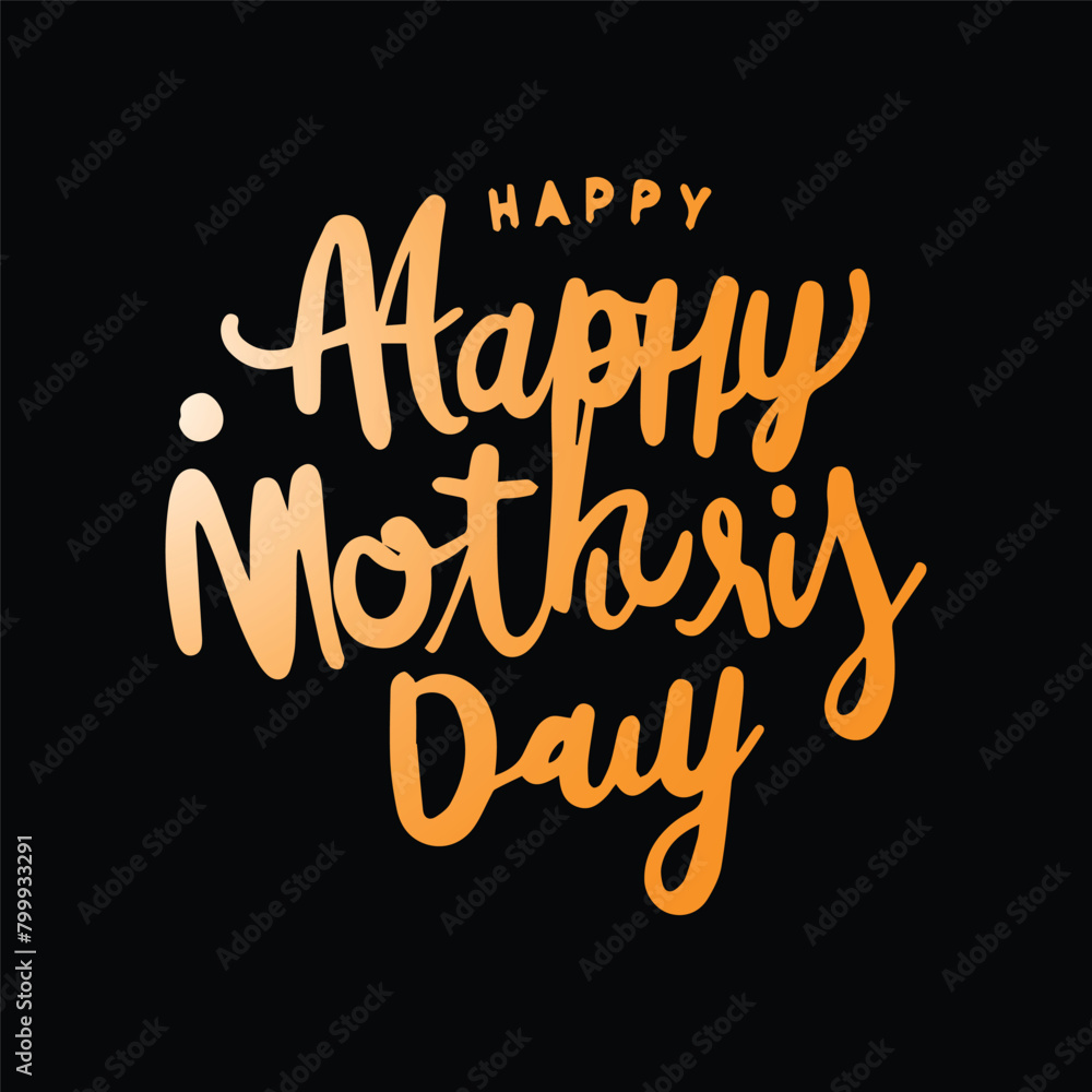 Free Vector Mother's day typography design template Free Vector Mother's day typography design template