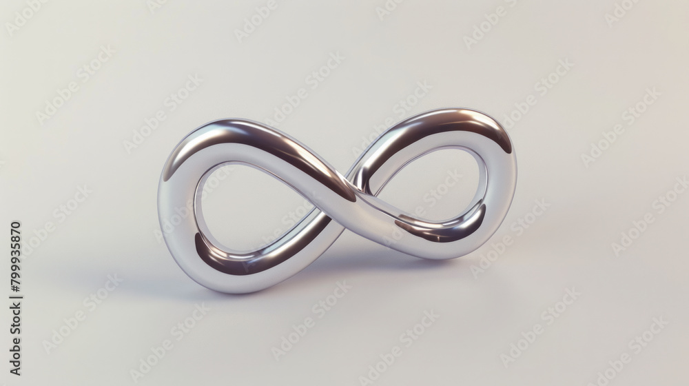 Infinity Symbol in Metallic Chrome Infinity Symbol in Metallic Chrome