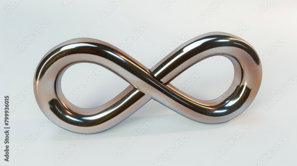 Infinity Symbol in Metallic Chrome Infinity Symbol in Metallic Chrome
