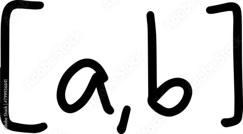 Algebra math Symbols handwritten