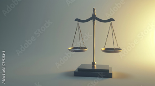 Minimalist White Balance Scales on a Stand