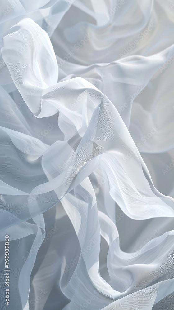 illustration of bright white fabric material in wavy layers of abstract background with dark shadows illustration of bright white fabric material in wavy layers of abstract background with dark shadows