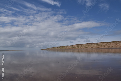 the reflections on saunton sands as far as you can sea © JoeE Jackson