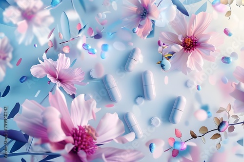background with flowers