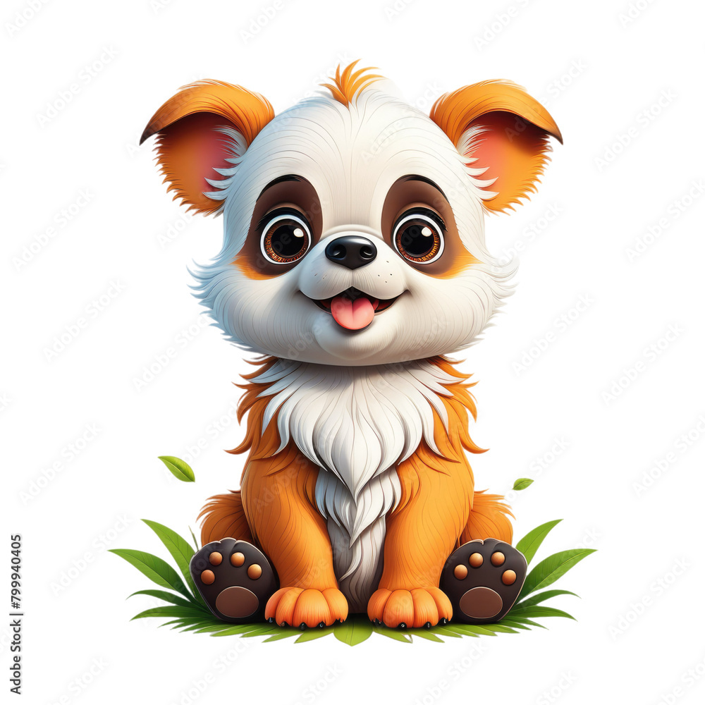 cartoon illustration of a dog in a cute pose cartoon illustration of a dog in a cute pose
