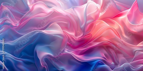 colorful abstract background with pink and blue multicolored wavy surfaces