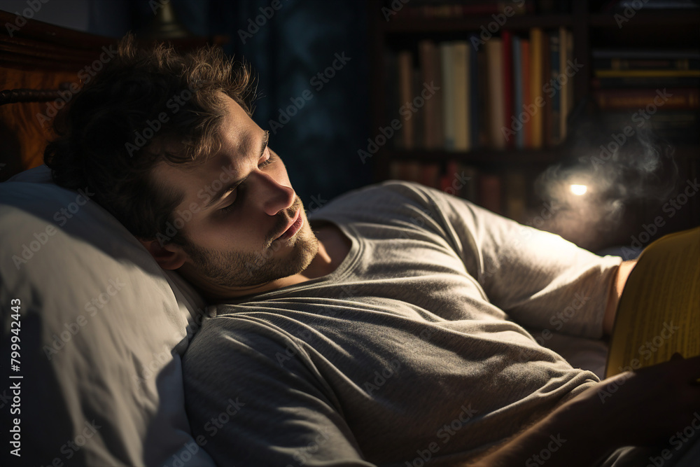 Person enjoying peaceful evening and rest after housework generative AI image Person enjoying peaceful evening and rest after housework generative AI image
