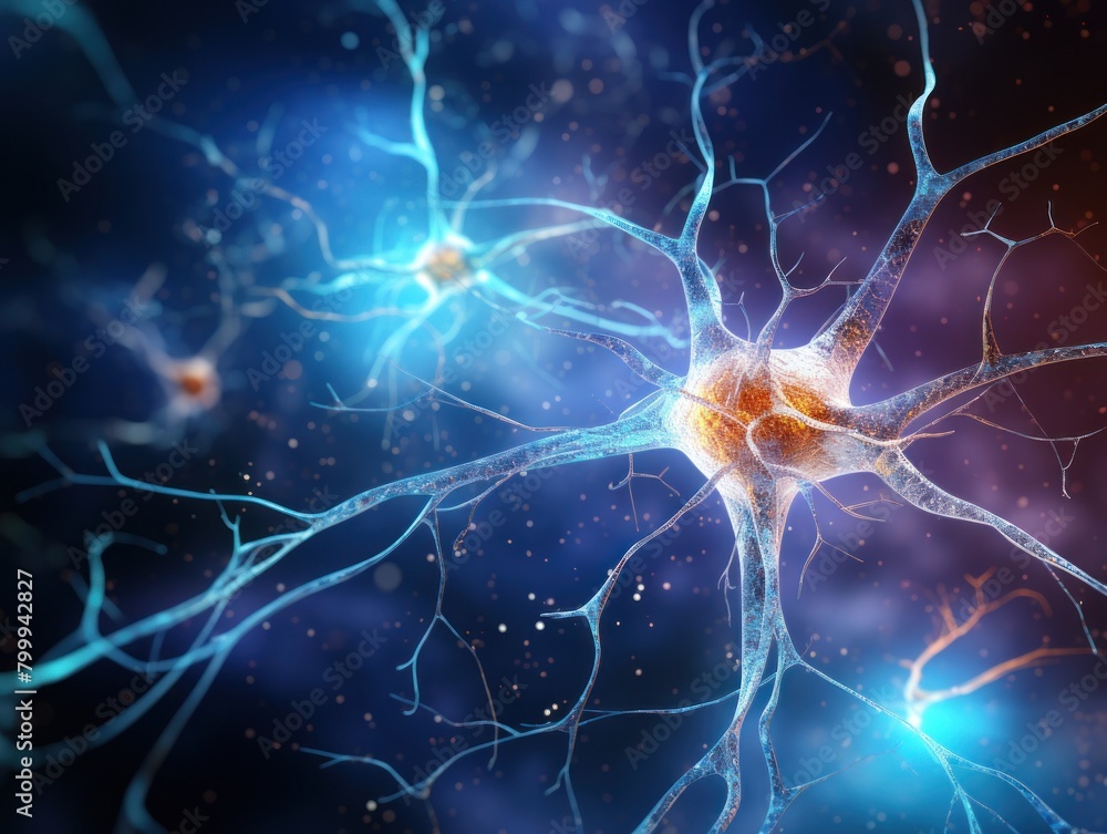 Glowing neural network Glowing neural network