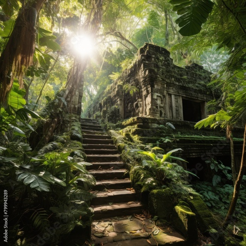 Mysterious Jungle Temple Ruins