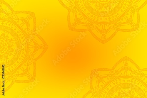 Indian Art Background Yellow with flower pattern Indian background -  Indian pattern background -  Indian art background- Indian Festival photo