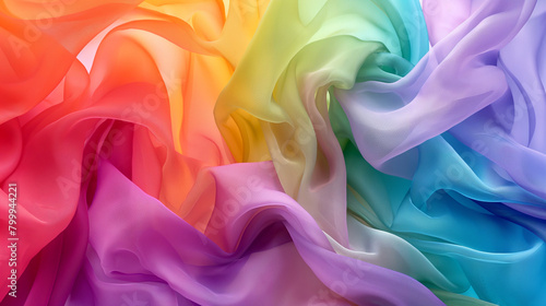 colorful rainbow colors silk background
