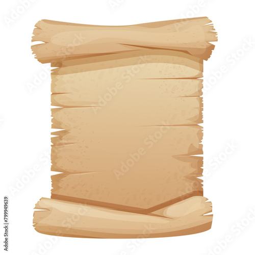 Old parchment paper scrolls, page, aged sheet surface, map, book blank isolated in white backgrund. History ancient document.