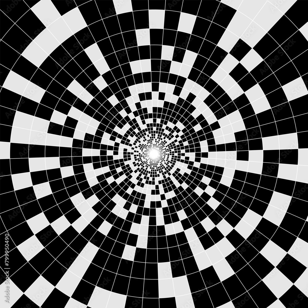 Black and white geometric pattern. Chess background. Vector Format 