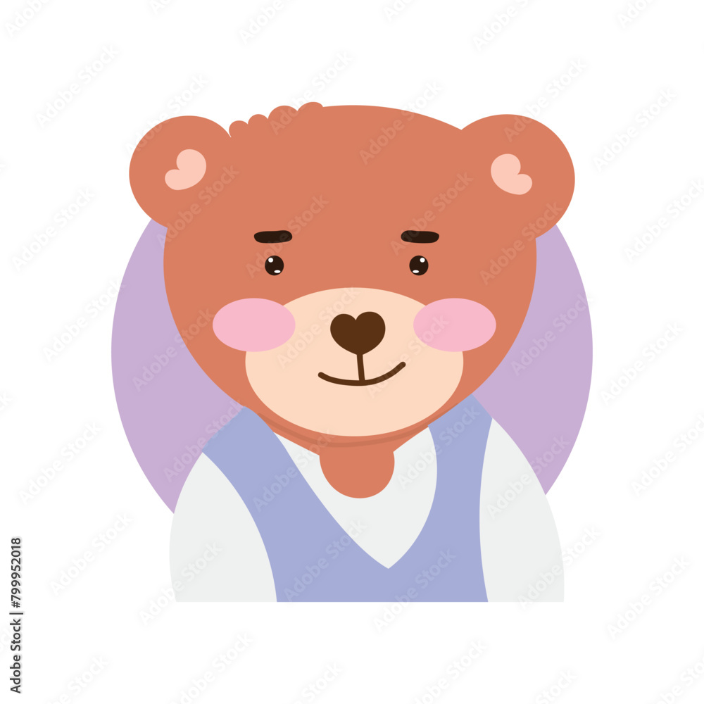 Hand drawn vector illustration of a cute baby bear. baby bear element design. ballon bear, costum Hand drawn vector illustration of a cute baby bear. baby bear element design. ballon bear, costum