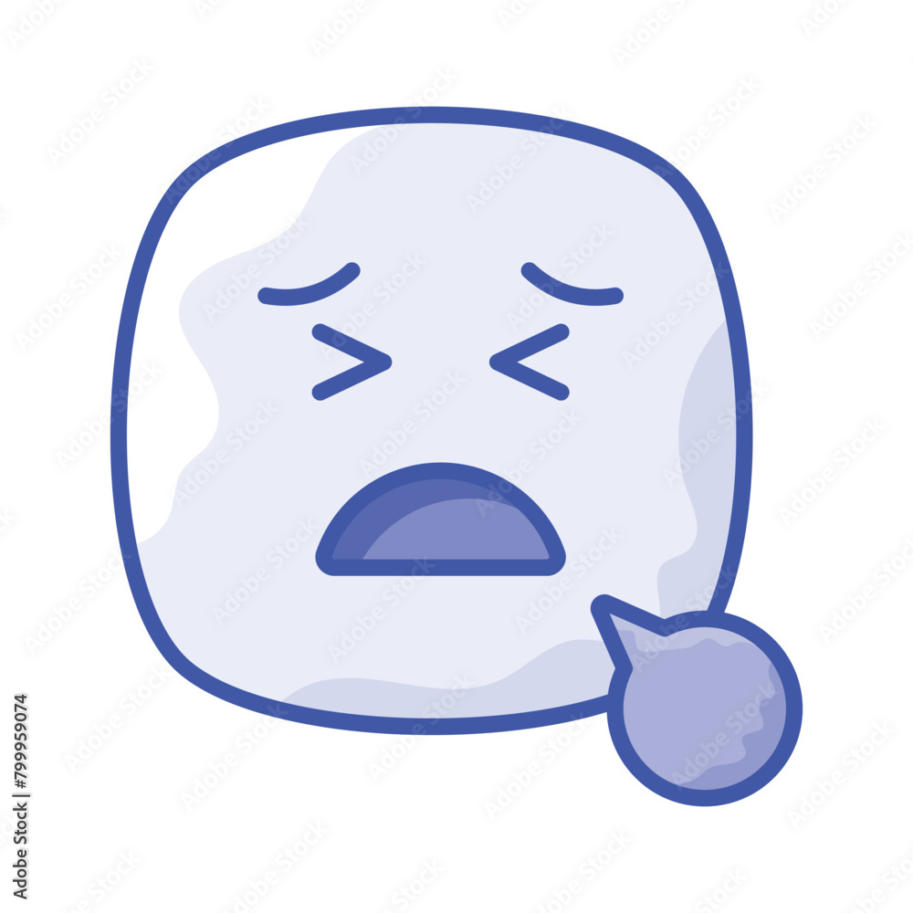 Unique and premium vector of tired emoji, editable icon Unique and premium vector of tired emoji, editable icon