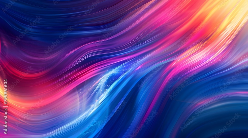 Modern abstract high-speed movement. Colorful dynamic motion on blue background. Movement technology pattern for banner or poster design background concept.