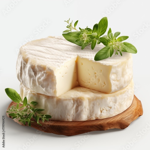feta cheese with basil