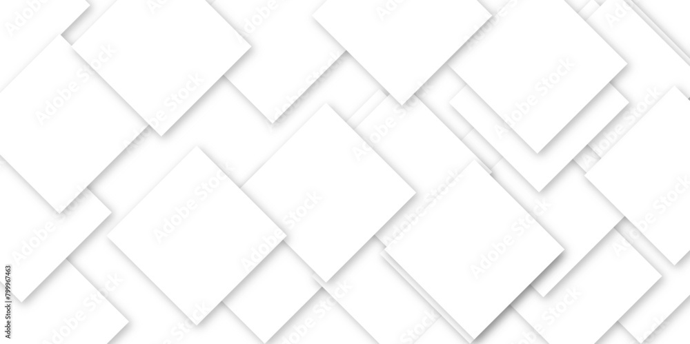 Seamless and dynamic business and technology concept abstract background with white and gray and geometric style, white geometric background vector, white background