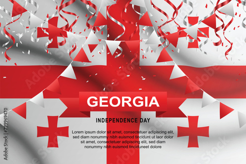 Georgia Independence Day background.