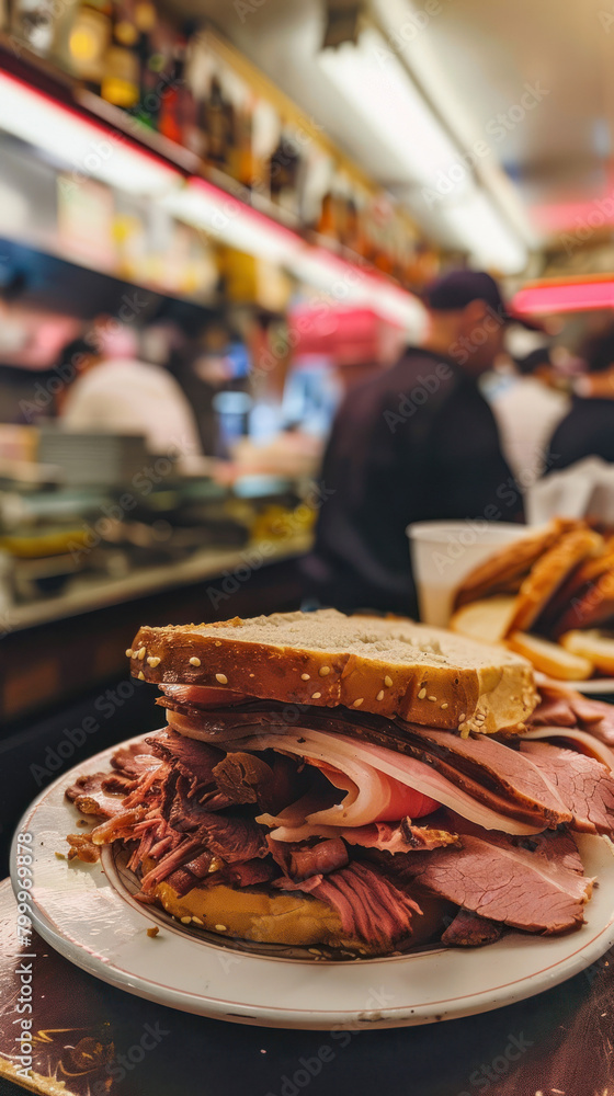 Tempting New York-Style Pastrami Plate, Culinary World Tour, Food and Street Food