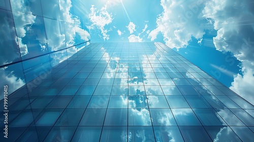 The essence of hybrid cloud environments, captured up-close, blending the physical and virtual aspects of cloud computing in an editorial style photo