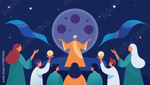 As the moon reaches its peak we recite ancient incantations calling upon the powers of the universe to guide us towards inner peace and harmony..