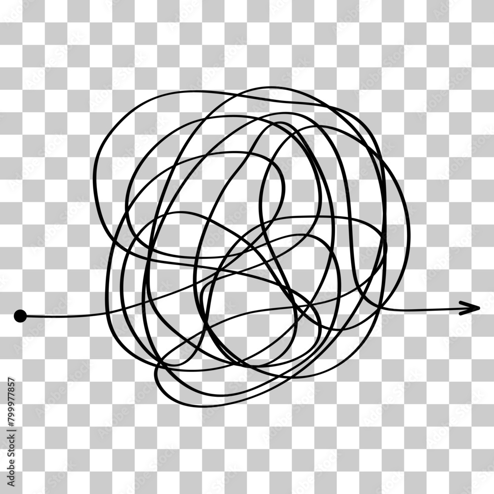 Complicated way with scribbled chaos line doodle icon, idea busy sign vector illustration Complicated way with scribbled chaos line doodle icon, idea busy sign vector illustration
