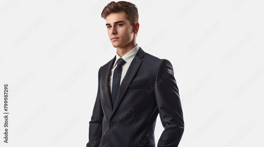 Portrait of a man in a black suit Portrait of a man in a black suit