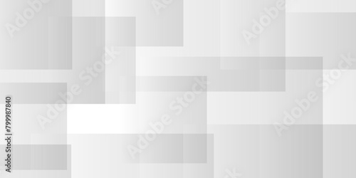 White color technology concept geometric line vector background. Abstract white and gray background design with layers of textured white transparent material in triangle and squares shapes. © armans