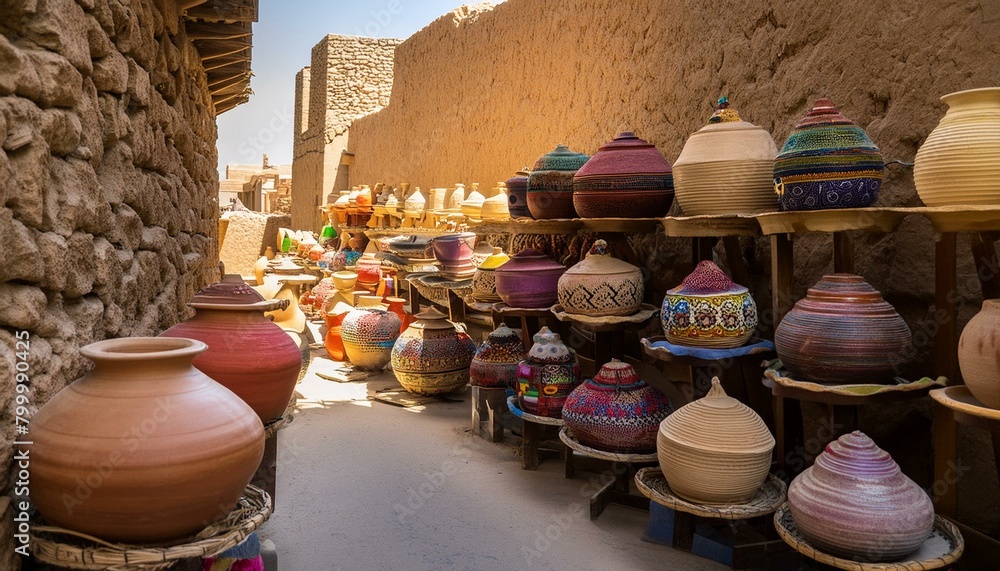 pottery in the village, 