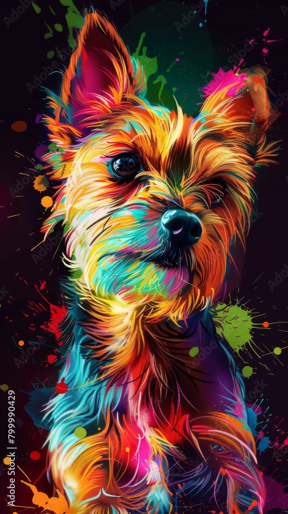 Canine Colorburst: Pop Art Portrait