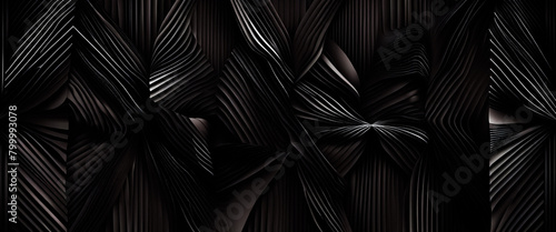 Abstract Background origami style in Black shades