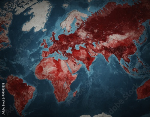 A global map highlighting blood cancer awareness events and initiatives across different regions. 