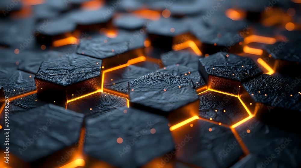 Mood-Evoking Illuminated Hexagonal Texture Mood-Evoking Illuminated Hexagonal Texture