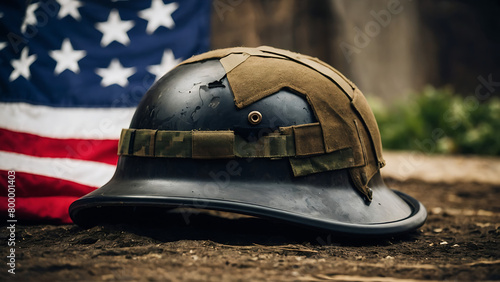 old military helmet