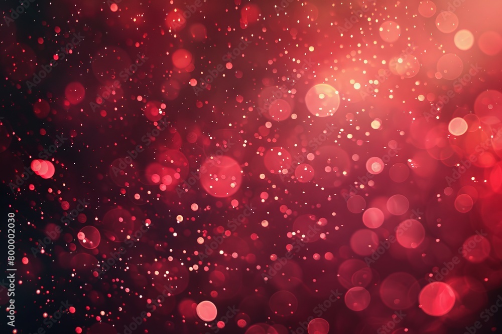 Red abstract glitter background with bokeh lights and stars for Valentine's Day or wedding card design, with a red bokeh effect Red abstract glitter background with bokeh lights and stars for Valentine's Day or wedding card design, with a red bokeh effect