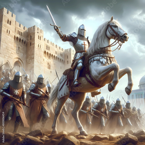knights army jerusalem crusade photo