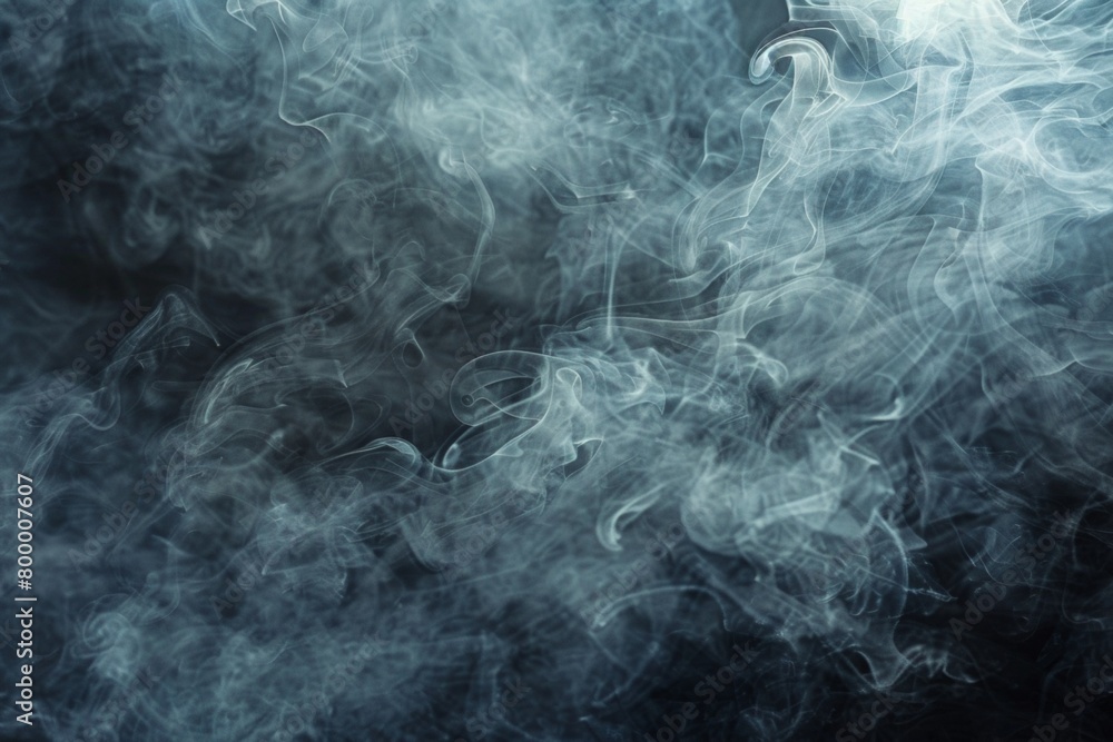 Obraz premium Smoke wisps against a dark background, subtle gradients, ethereal beauty